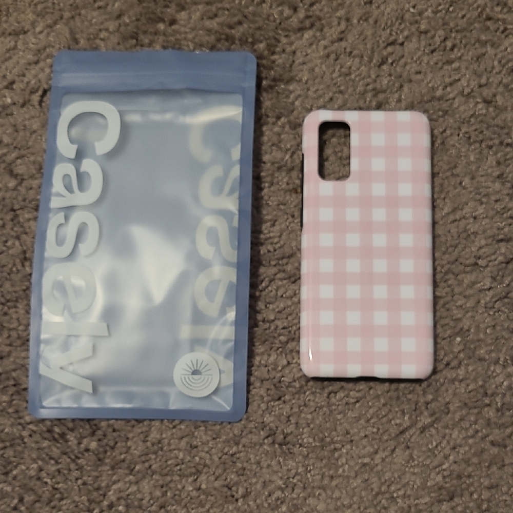 Casely Pink Plaid Galaxy S20 Case BRAND NEW